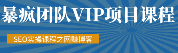 暴疯团队VIP赚钱项目教程之（SEO实操课程之网赚博客）-第一资源库