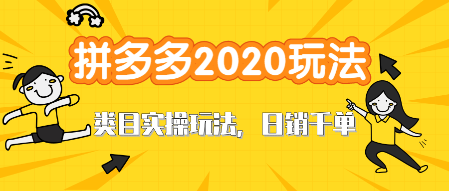 拼多多2020最新类目实操玩法，直通车定向玩法做爆款，轻松操作到日销千单-晓涛项目资源网