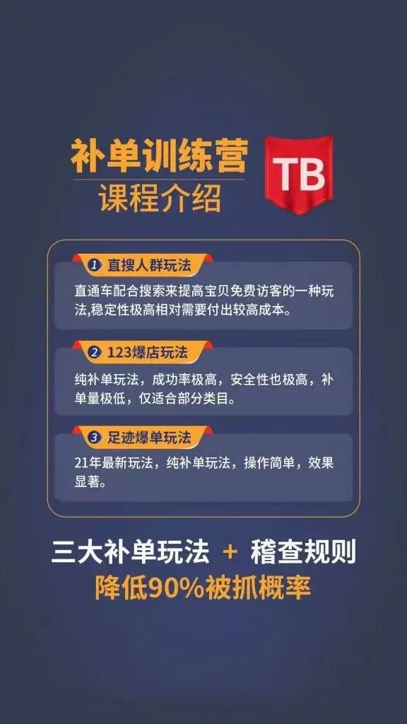 数据蛇淘宝2021最新三大补单玩法+稽查规则，降低90%被抓概率-第一资源库