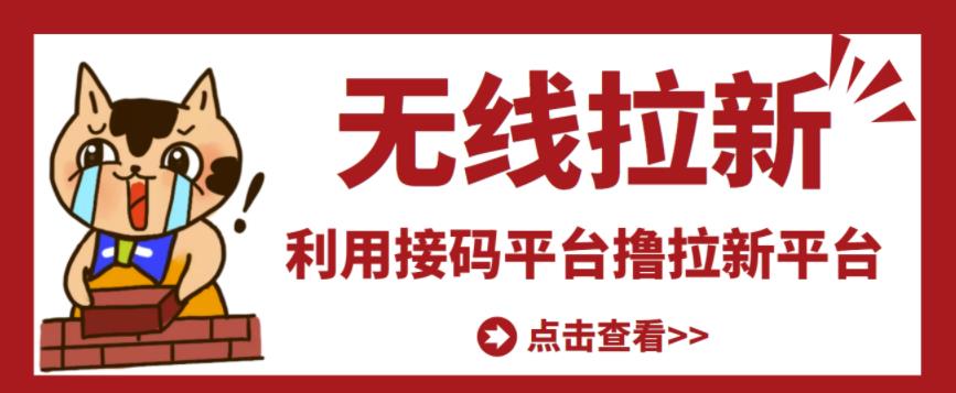 图片[1]-最新接码无限拉新项目，利用接码平台赚拉新平台差价，轻松日赚500+-启程资源站