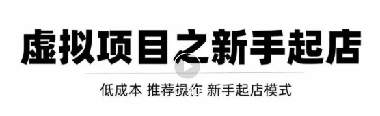 图片[1]-虚拟项目快速起店模式，0成本打造月入几万虚拟店铺！-闪越社