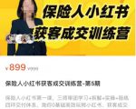 保险人小红书获客成交训练营，0基础高效玩转小红书，可复制的获客成交之路-第一资源库