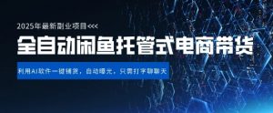 【闲鱼全自动电商带货】三年磨一剑，一朝露锋芒，长期稳定项目，单日稳定变现5张【揭秘】-第一资源库