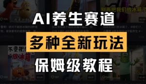 AI养生赛道，多种全新玩法，保姆级教程拆解-第一资源库