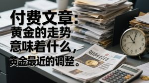 付费文章：黄金的走势意味着什么，如何看待黄金最近的调整-第一资源库