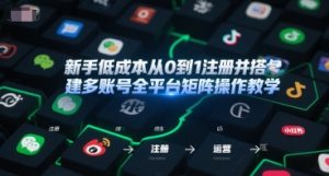 新手低成本从0到1注册并搭建多账号全平台矩阵操作教学,手机号-邮箱-IP-工具-第一资源库