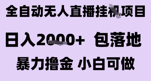 最新全自动抖音无人直播挂G项目，日入2k+ 包落地暴力撸金，小白可做【揭秘】-第一资源库