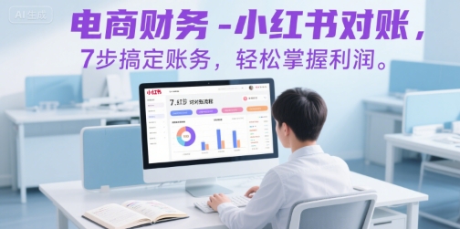 电商财务-小红书对账，7步搞定账务，轻松掌握利润-第一资源库