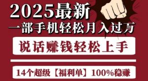 起航哥10个项目8个100%挣钱项目，2025最新一部手机轻松月入过W，简单轻松，无脑操作-第一资源库