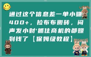 通过这个信息差一单小挣4张+，拉布布搬砖，闷声发小财抓住商机的都挣到钱了【保姆级教程】-第一资源库