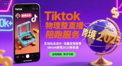 Tiktok物理整蛊直播陪跑服务-tiktok跨境2025-第一资源库