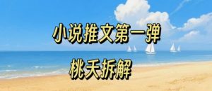 小说推文项目操作全流程第一弹，0粉就能做，门槛低非常适合新手-第一资源库