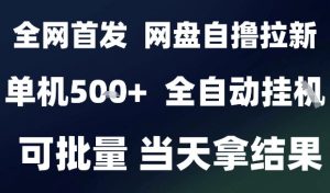 2025最新九月网盘自撸拉新,全自动运行,解放双手,日入5张+,小白可玩,批量操作【揭秘】-第一资源库