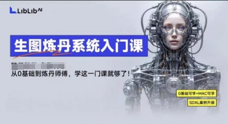 LibLibAI哩布哩布生图炼丹系统入门课，从生图到炼丹，只学这一门就够了-第一资源库