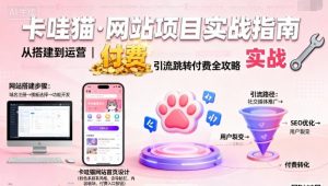 卡哇猫·网站项目，网站搭建与运营以及引流跳转付费-第一资源库