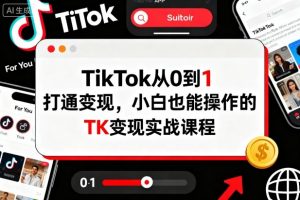 TikTok从0到1打通变现，小白也能操作的TK变现实战课程-第一资源库
