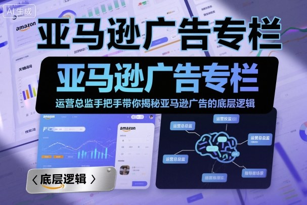 亚马逊广告专栏：运营总监手把手带你揭秘亚马逊广告的底层逻辑-第一资源库