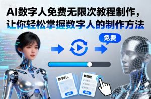 AI数字人免费无限次教程制作，让你轻松掌握数字人的制作方法-第一资源库