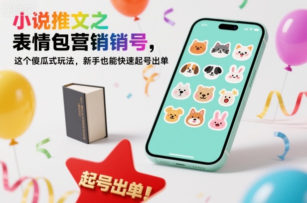 小说推文之表情包营销号，这个傻瓜式玩法，新手也能快速起号出单-第一资源库