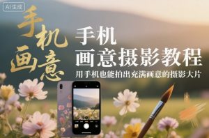 手机画意摄影教程，用手机也能拍出充满画意的摄影大片-第一资源库