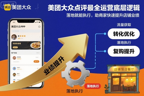 美团大众点评最全运营底层逻辑，落地就能执行，助商家快速提升店铺业绩-第一资源库