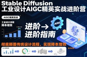 Stable Diffusion工业设计AIGC精英实战进阶营，彻底颠覆传统设计流程，实现降本增效-第一资源库