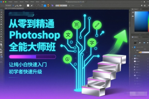 从零到精通Photoshop全能大师班，让纯小白快速入门，初学者快速升级-第一资源库
