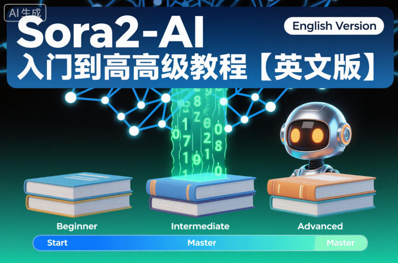 Sora2-AI入门到高级教程【英文版】-第一资源库