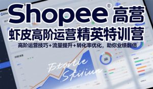 Shopee虾皮高阶运营精英特训营，高阶运营技巧+流量提升+转化率优化，助你业绩翻倍-第一资源库