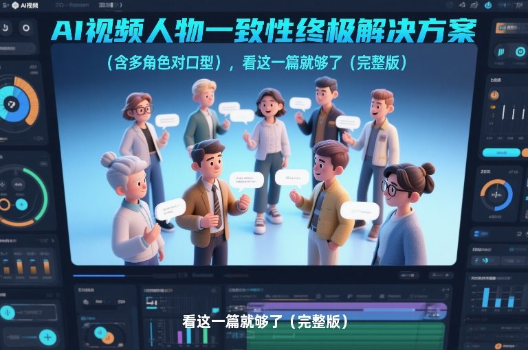 AI视频人物一致性终极解决方案（含多角色对口型），看这一篇就够了（完整版）-第一资源库