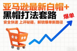 亚马逊最新白帽+黑帽打法套路，安全快速上评秘籍，解锁爆单新路径-第一资源库