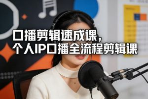 口播剪辑速成课,个人IP口播全流程剪辑课-第一资源库