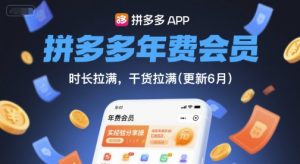 拼多多年费会员，实经验分享操，时长拉满，干货拉满(更新26年2月)-第一资源库