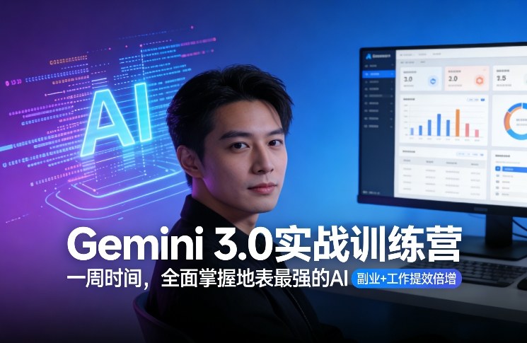 Gemini 3.0实战训练营，一周时间，全面掌握地表最强的AI，副业+工作提效倍增（更新）-第一资源库