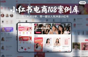 小红书电商108案例库,百W利润分析,带一部分人先冲进小红书【文档】-第一资源库