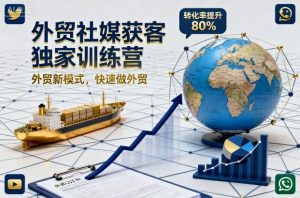 外贸社媒获客独家训练营，外贸新模式，快速做外贸（更新26年2月）-第一资源库