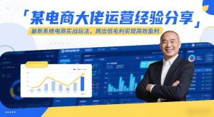 某电商大佬运营经验分享,最新系统电商实战玩法,跳出低毛利实现高效盈利(更新)-第一资源库