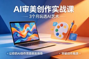 AI审美创作实战课,3个月玩透AI艺术,让你的AI创作思路脱胎换骨,突破创作瓶颈-第一资源库