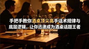 付费文章:手把手教你酒桌顶尖高手话术规律与底层逻辑,让你迅速成为酒桌话题王者(二十年全网独家经验分享)-第一资源库