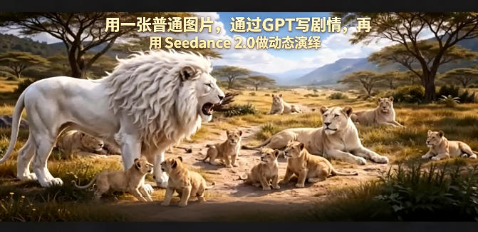 用一张普通图片，通过GPT写剧情，再用Seedance 2.0做动态演绎，居然能生成迪士尼风格搞笑动画-第一资源库