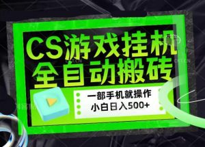 CSGO游戏挂G捡漏搬砖,超稳定的项目,带领1000+小白实现日入500+,数据可视频验证【揭秘】-第一资源库