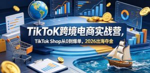 TikToK跨境电商实战营，TikTok Shop从0到爆单，2026出海夺金-第一资源库