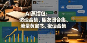 AI蒸馏包：访谈合集、朋友圈合集、流量黄宝书、夜话合集【文档】-第一资源库