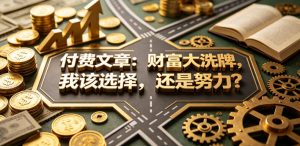 付费文章：财富大洗牌，我该选择，还是努力？-第一资源库
