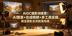 AIGC摄影训练营｜AI置景+合成精修+多工具实操，商业摄影全流程落地课-第一资源库