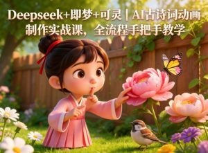 Deepseek+即梦+可灵｜AI古诗词动画制作实战课，全流程手把手教学-第一资源库