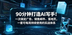 90分钟打造AI写手!一次搞定广告、销售邮件、落地页,一套可每周持续使用的实战体系【原创双语字幕】-第一资源库