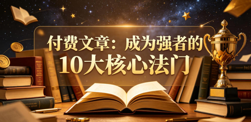 付费文章：成为强者的10大核心法门-第一资源库
