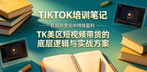 视界跨境TIKTOK4月17培训笔记，在规则变化中持续盈利，TK美区短视频带货的底层逻辑与实战方案【文档】-第一资源库