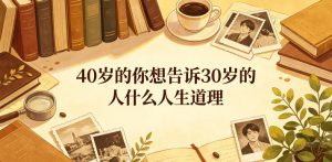 公众号付费文章:40岁的你想告诉30岁的人什么人生道理?-第一资源库